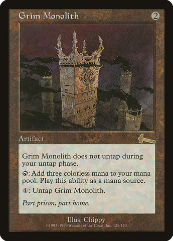 Grim Monolith [Urza's Legacy] ESPAÑOL