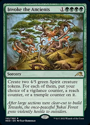 Invoke the Ancients [Kamigawa: Neon Dynasty] ESPAÑOL