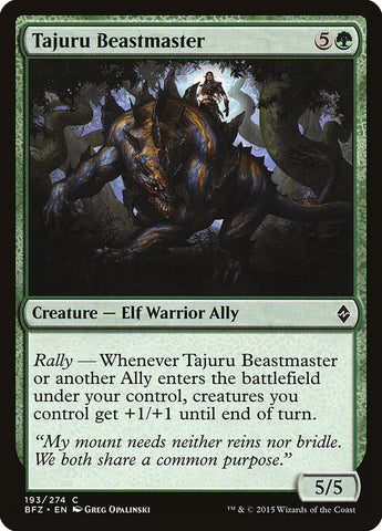 Tajuru Beastmaster [Battle for Zendikar] JAPONES