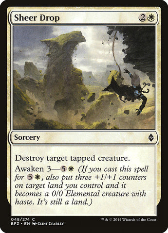 Sheer Drop [Battle for Zendikar]  JAPONES